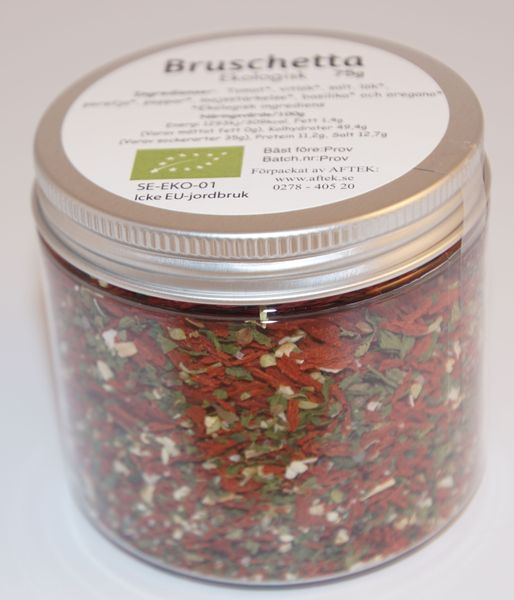 Produktbild f&ouml;r Bruschetta EKO fp i petburk Produktbild f&ouml;r Bruschetta BIO  in petjar