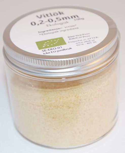 Produktbild för Vitlök 0,2-0,5mm EKO fp i petburk Produktbild för Garlic 0.2-0.5mm BIO  in pet jar