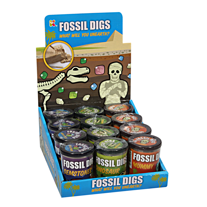 Assorted Fossil Dig in Tub