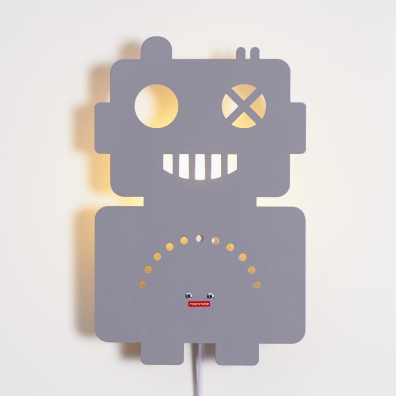 Robot Lamp Grey