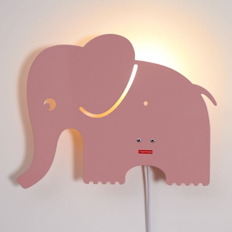 Elephant lamp Pastel Rose