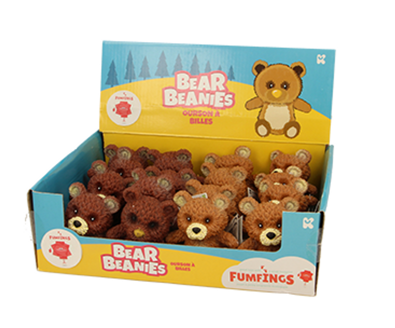 Stretchy Beanie Animals - Bear