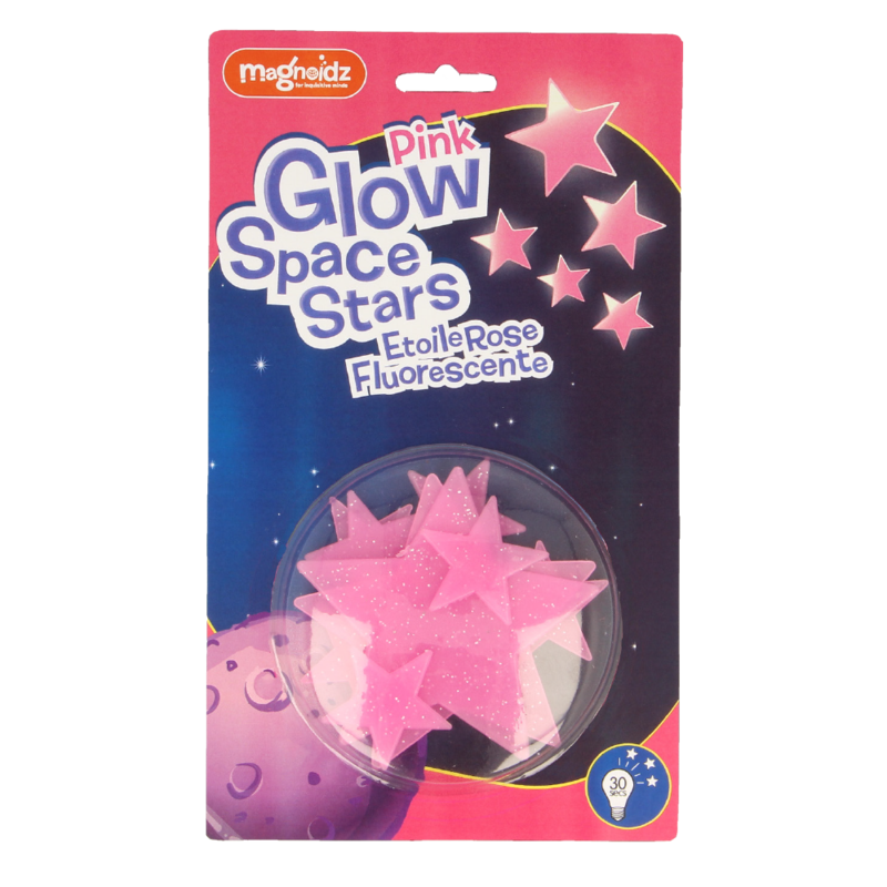 Pink Glow Cosmic Stars