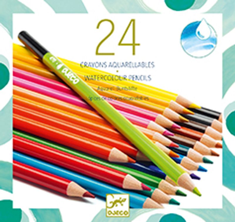 24 watercolour pencils
