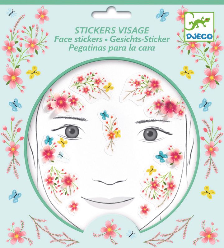 Face stickers, Springtime fairy