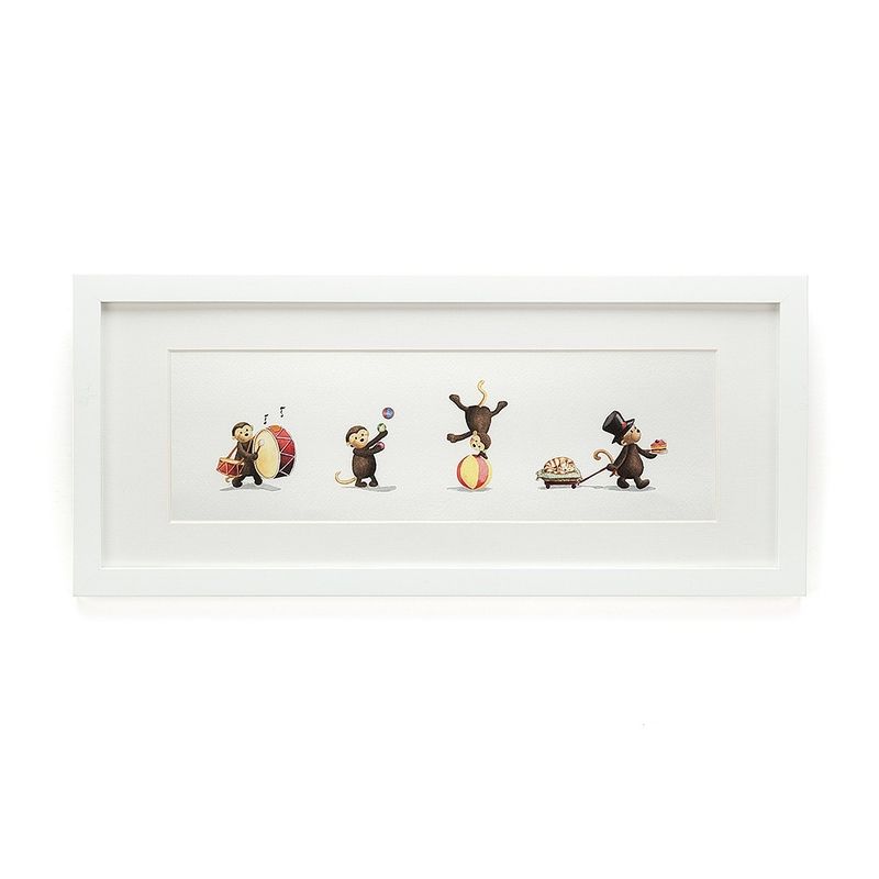 Bashful Monkey Framed Print