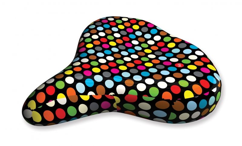  Liix Saddle Cover Polka Big Dots Mix Black