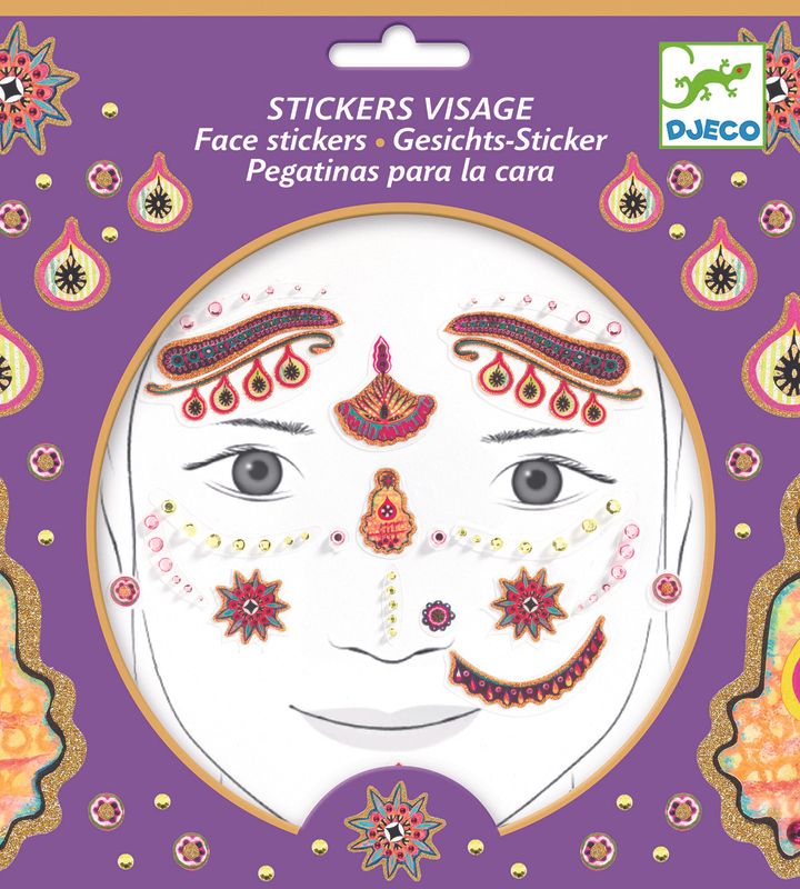 Face stickers, Princess India