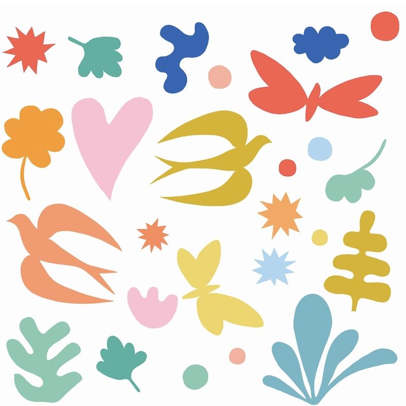 Window Sticker, Colored Fantasy