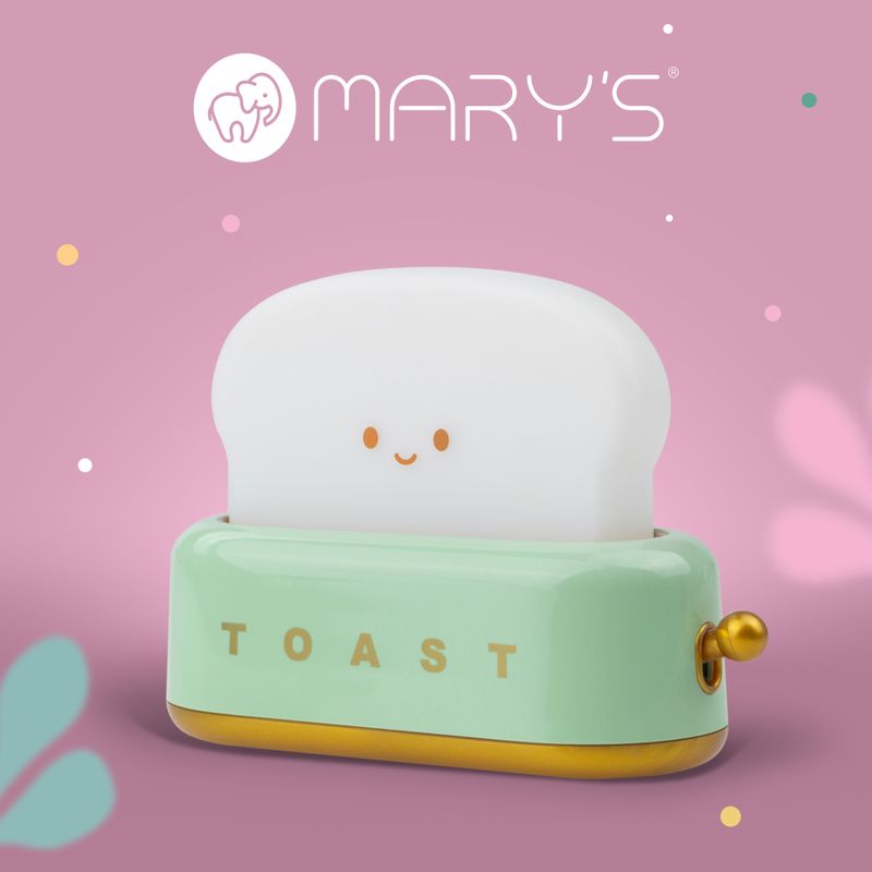 Mary's LED Night Lamp Toaster Green