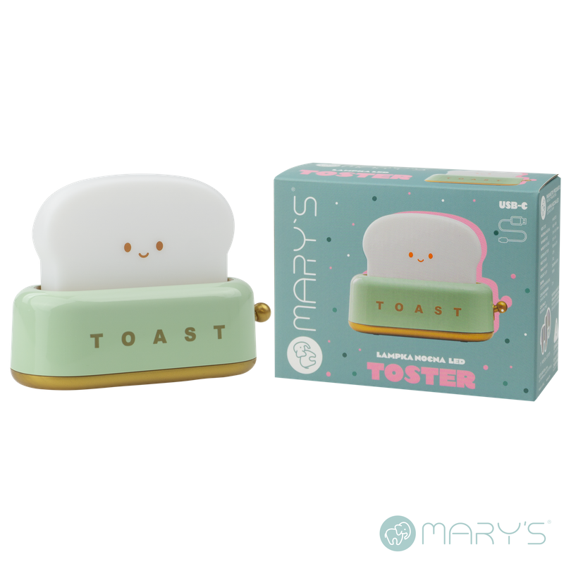 Mary's LED Night Lamp Toaster Green
