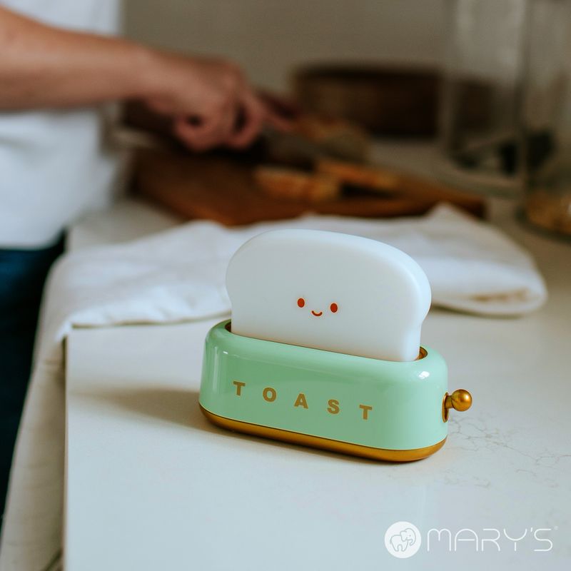 Mary's LED Night Lamp Toaster Green
