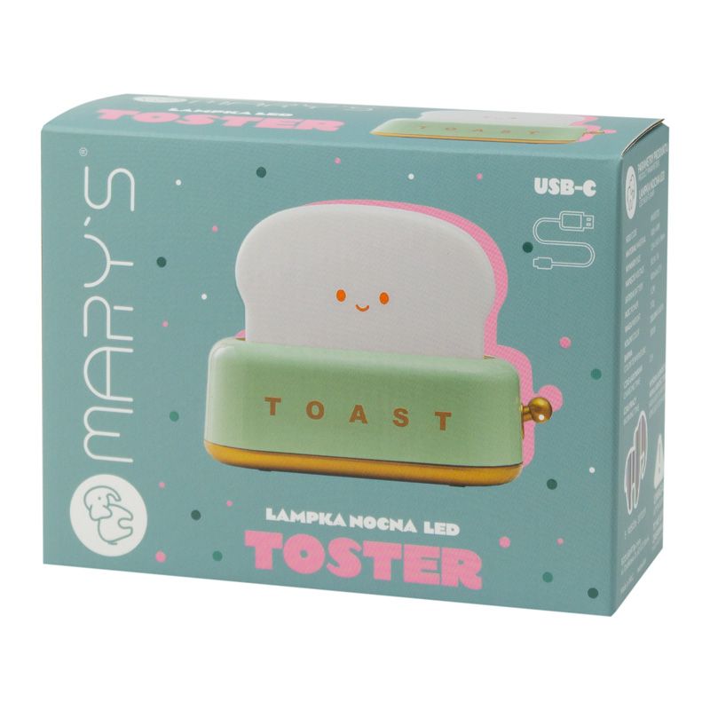Mary's LED Night Lamp Toaster Green