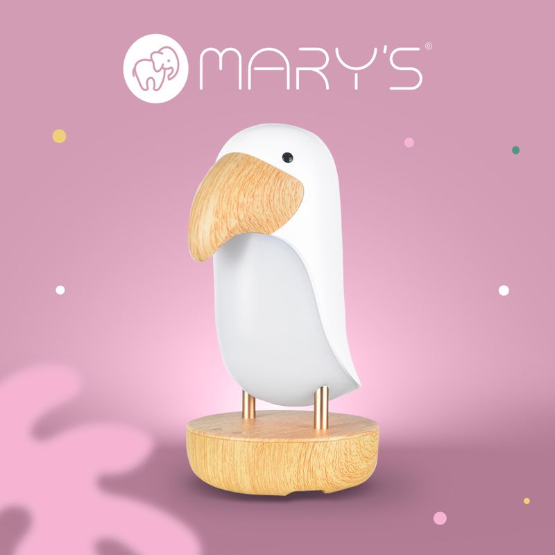 Mary's White Toucan WW + Bluetooth Speaker