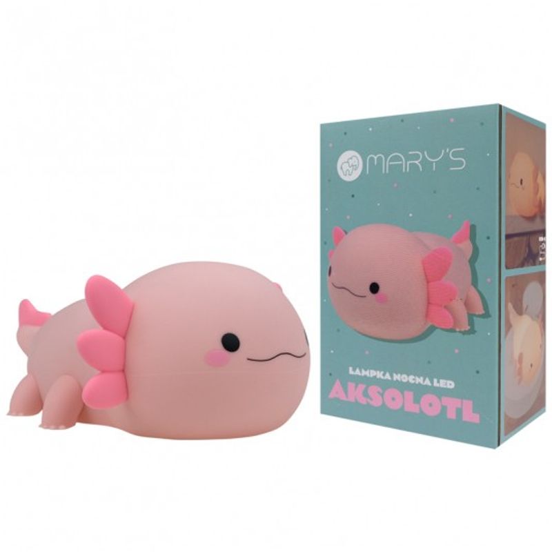 Mary's LED Night Lamp Axolotl - Rosa