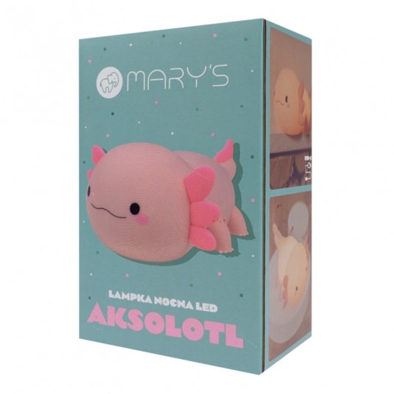 Mary's LED Night Lamp Axolotl - Rosa