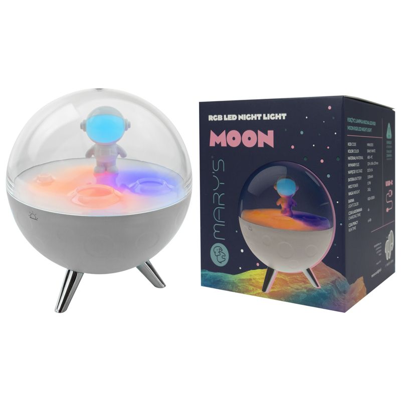 Mary's Night Lamp LED RGB Moon White