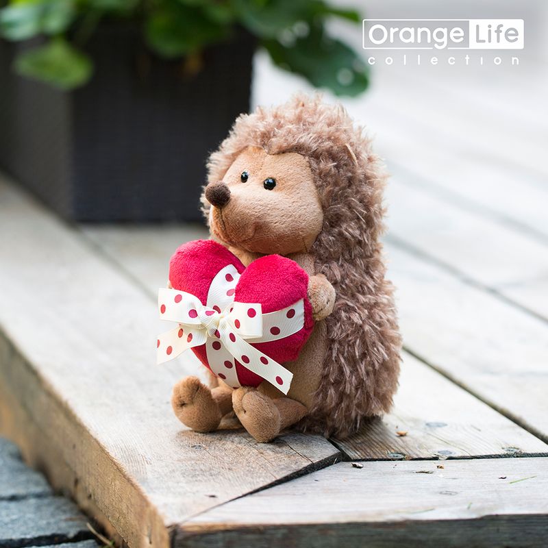 Prickle the Hedgehog With Heart 20 cm
