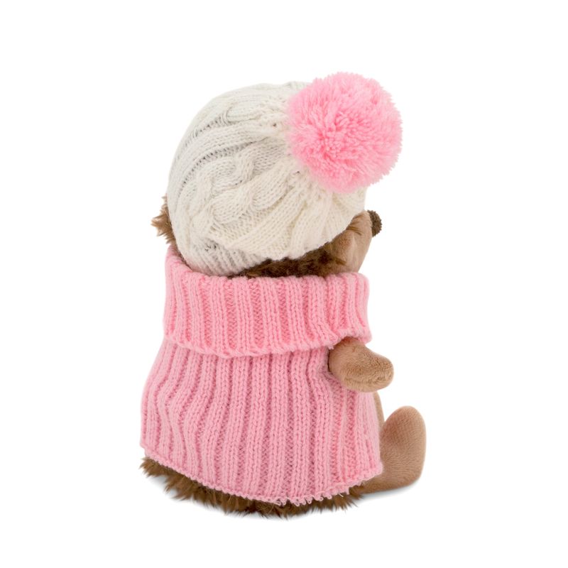Fluffy the Hedgehog in White/Pink Hat 15 cm