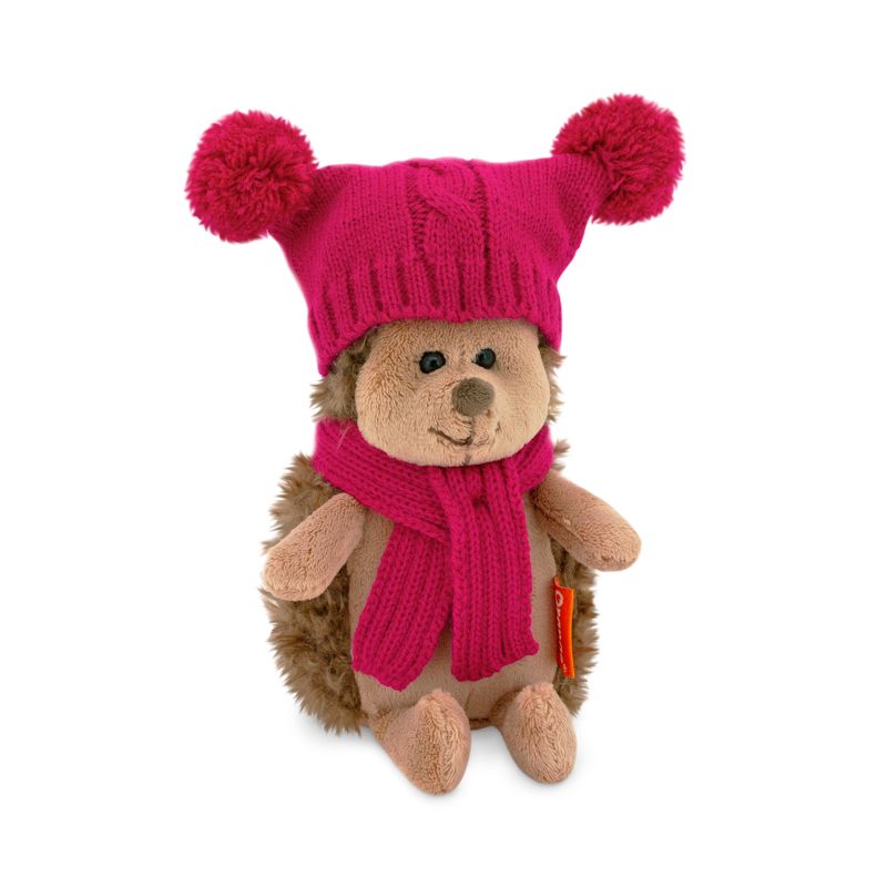 Fluffy the Hedgehog in Double-Pompon Hat 15 cm