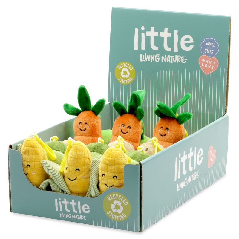 Little Living Nature Clips Vegetable Plush Keyrings