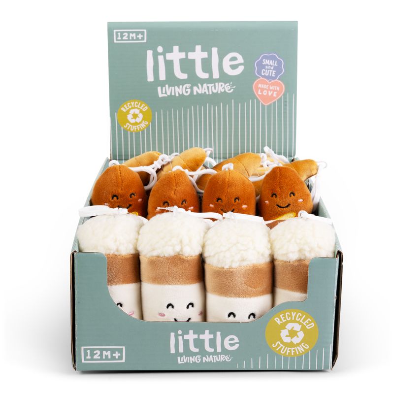 LITTLE Living Nature Clips Coffee Shop Plush Keyrings
