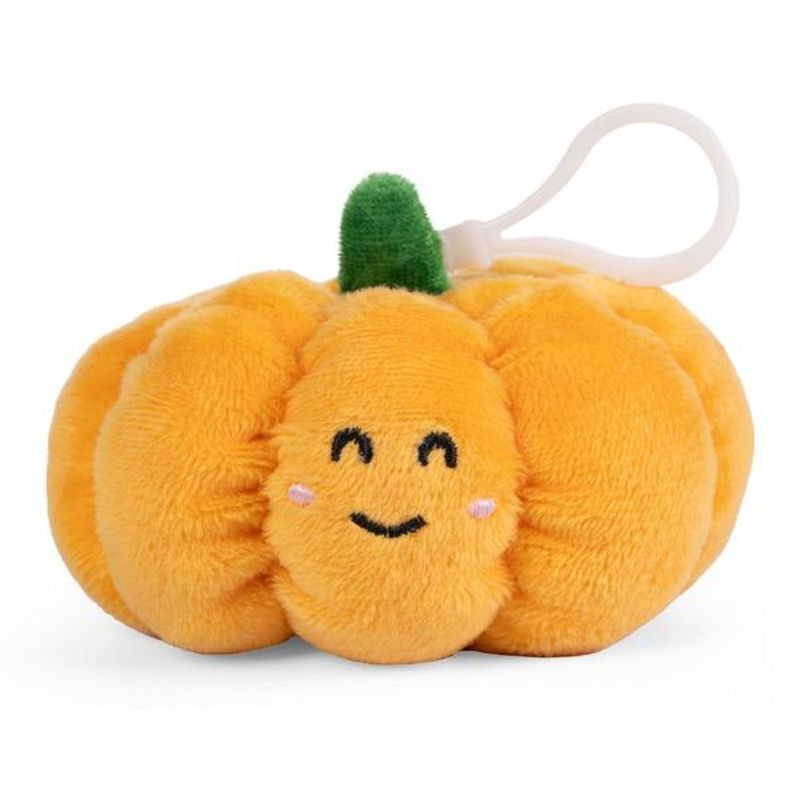 LITTLE Living Nature Clips Pumpkin Stuffed Animals Keyrings