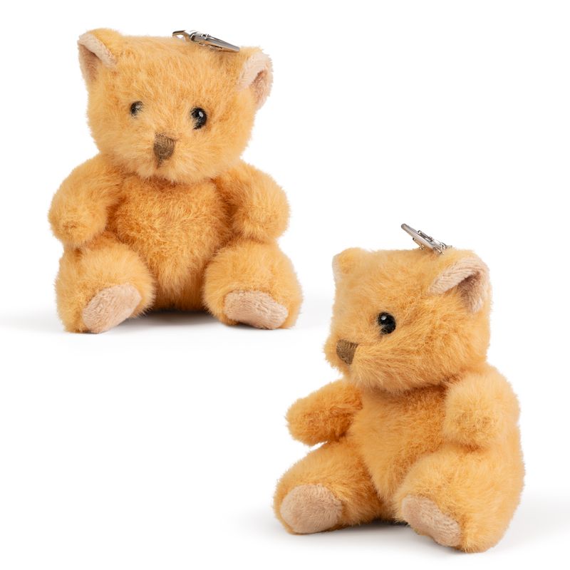 LITTLE Living Nature Clips Teddy Stuffed Animals Keyrings