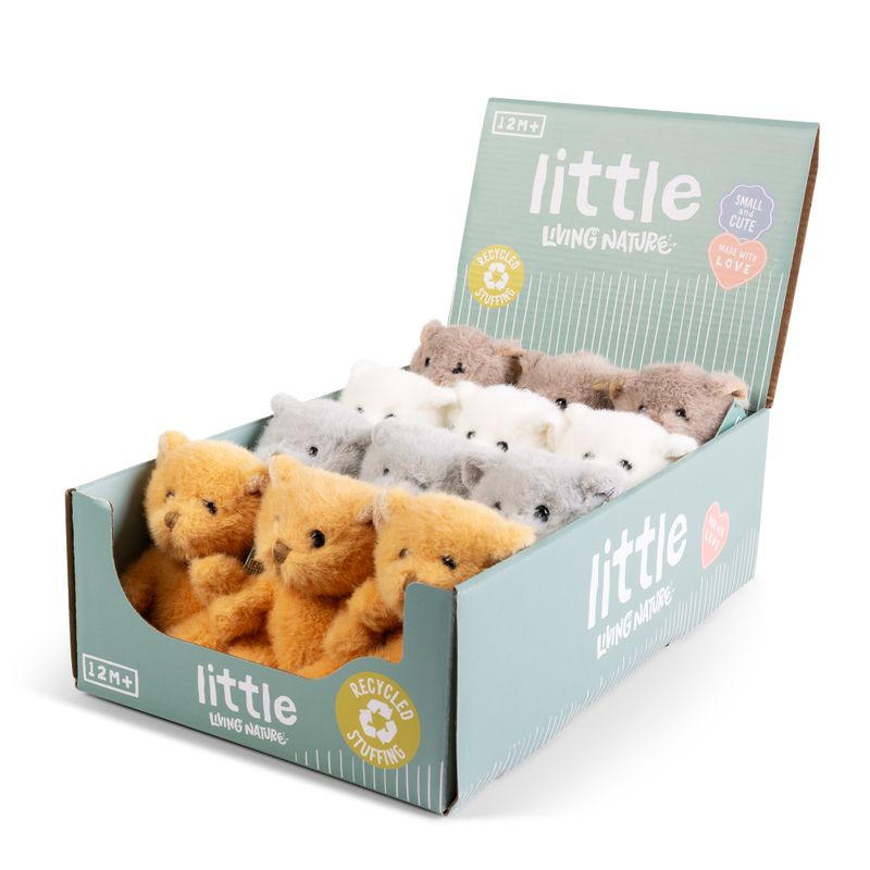 LITTLE Living Nature Clips Teddy Stuffed Animals Keyrings