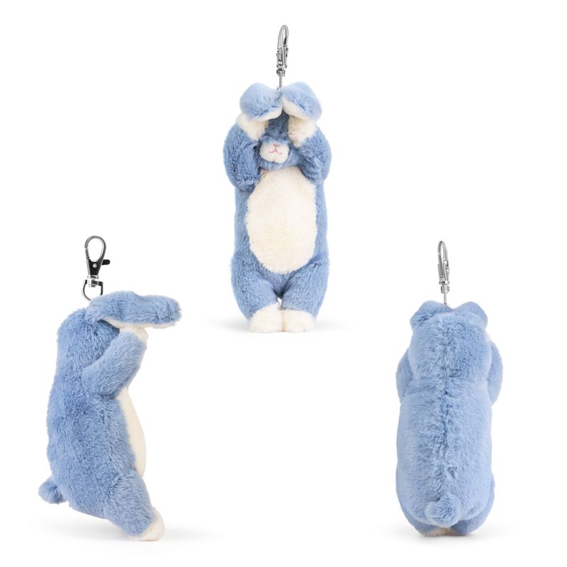 LITTLE Living Nature Clips Bunny Stuffed Animals Keyrings