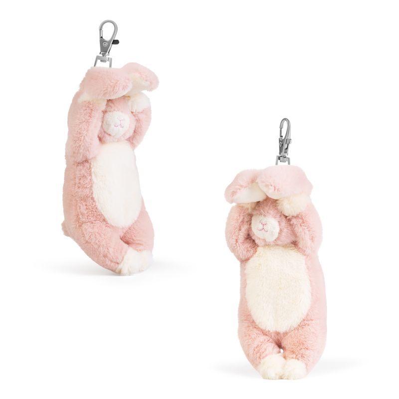 LITTLE Living Nature Clips Bunny Stuffed Animals Keyrings