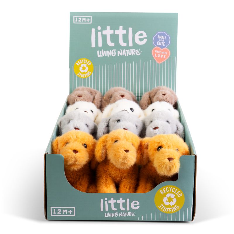 LITTLE Living Nature Clips Puppy Stuffed Animals Keyrings