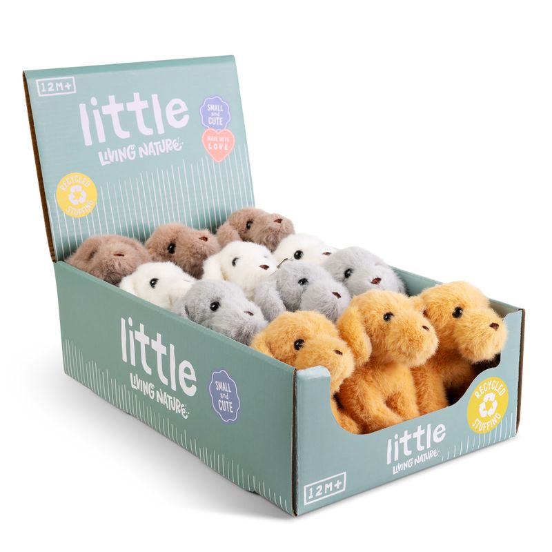 LITTLE Living Nature Clips Puppy Stuffed Animals Keyrings