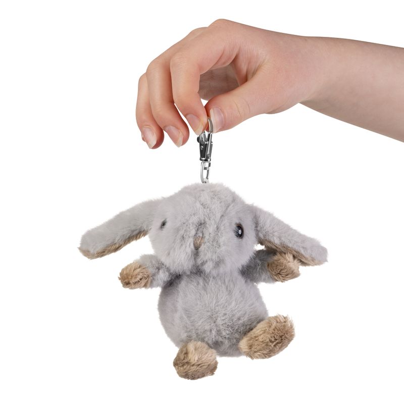 LITTLE Living Nature Clips Rabbit Stuffed Animals Keyrings
