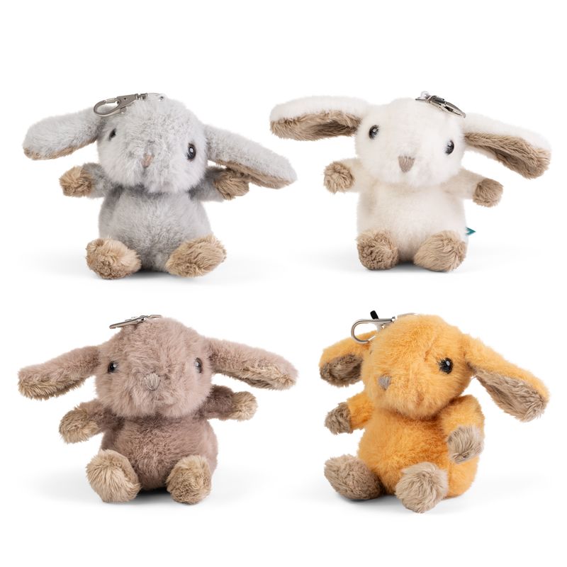 LITTLE Living Nature Clips Rabbit Stuffed Animals Keyrings