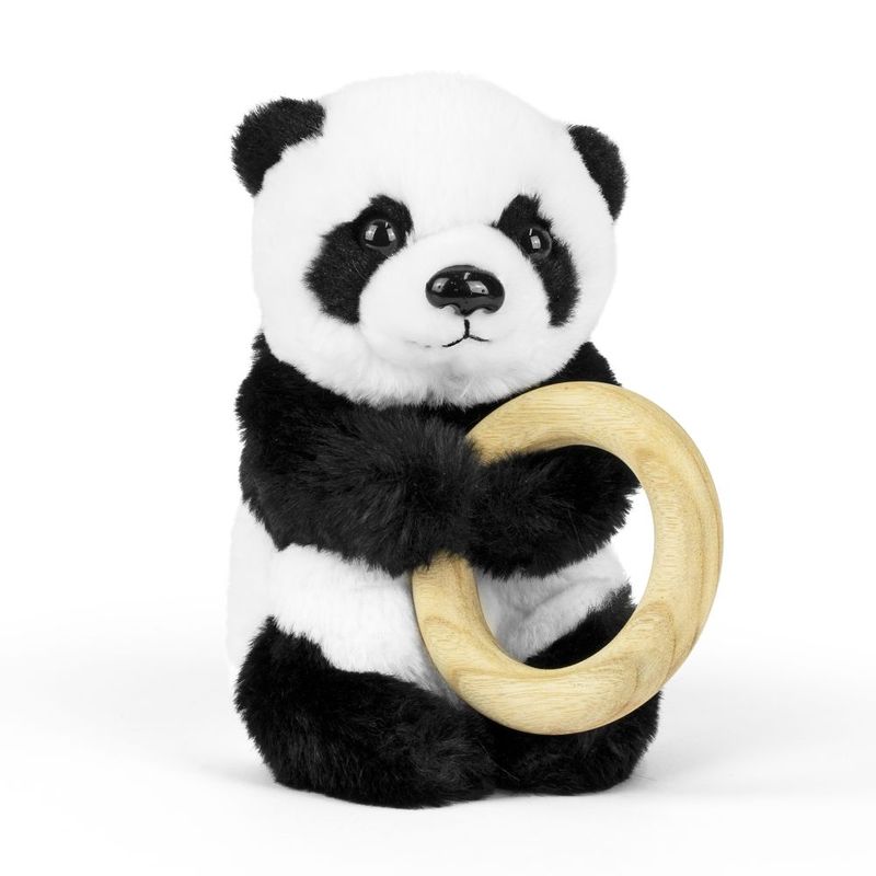 Panda Baby With Teething Ring
