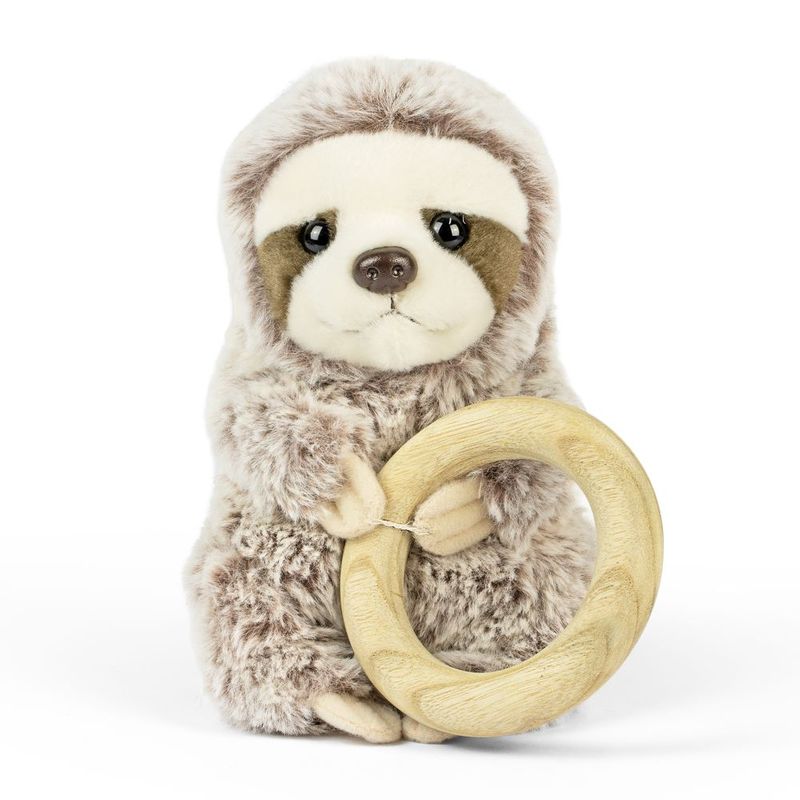 Sloth Baby With Teething Ring