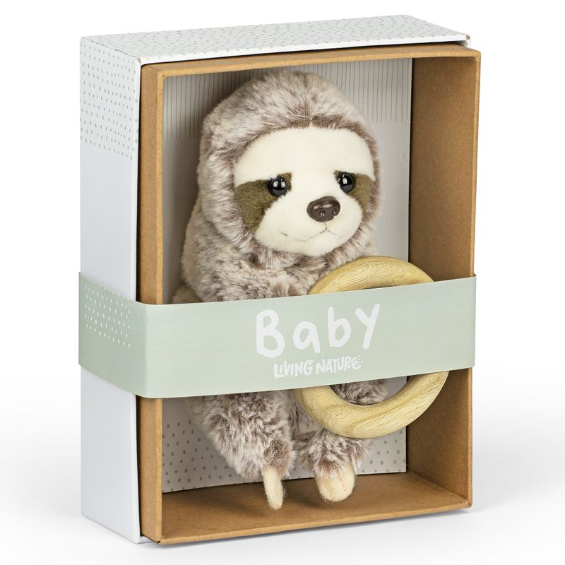 Sloth Baby With Teething Ring