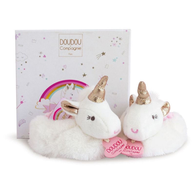 UNICORN - Booties with rattle