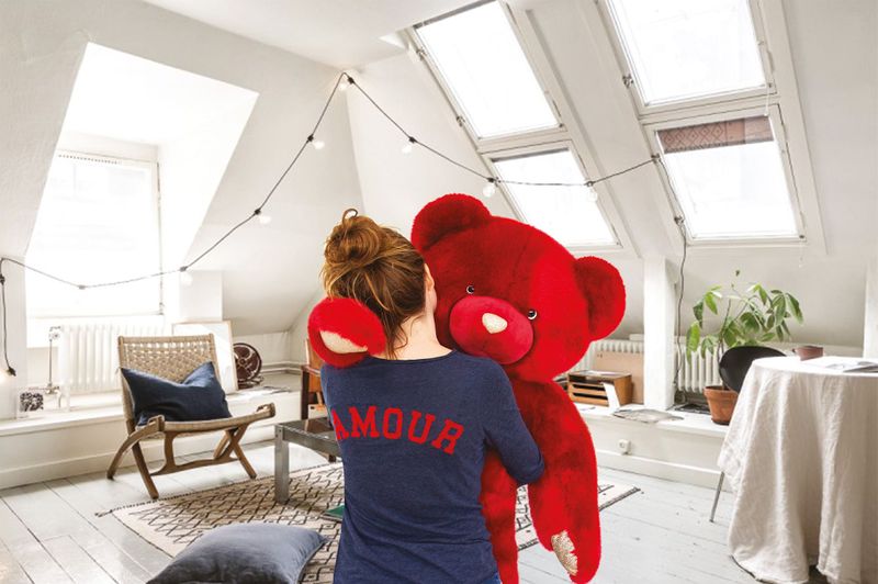 OURS COLLECTION 120 cm - Red Kiss