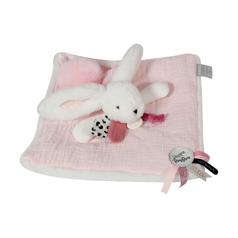 HAPPY BLUSH - Soother Pompom Bunny Pink