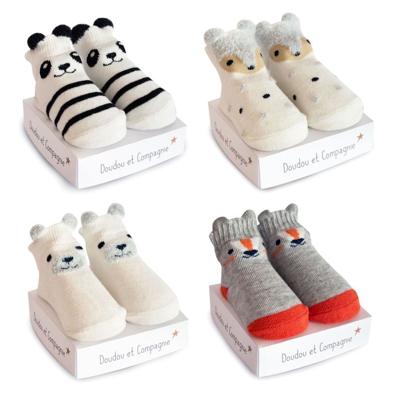 NEWBORN SOCKS Assortment Little Ears (x12, 4 models)