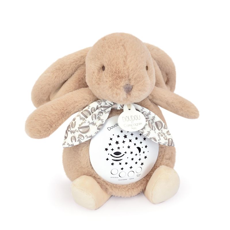 Bunny DOUDOU Musical Nightlight PROJECTION DETOILES beige sand