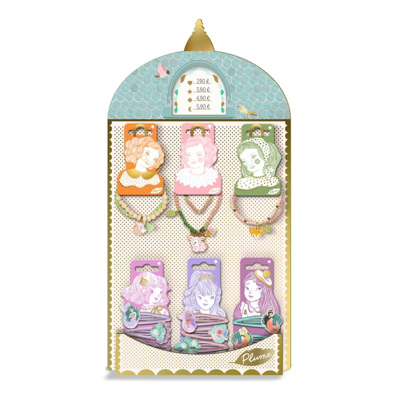 Plume Jewelry and Hair Accessory Display - Small