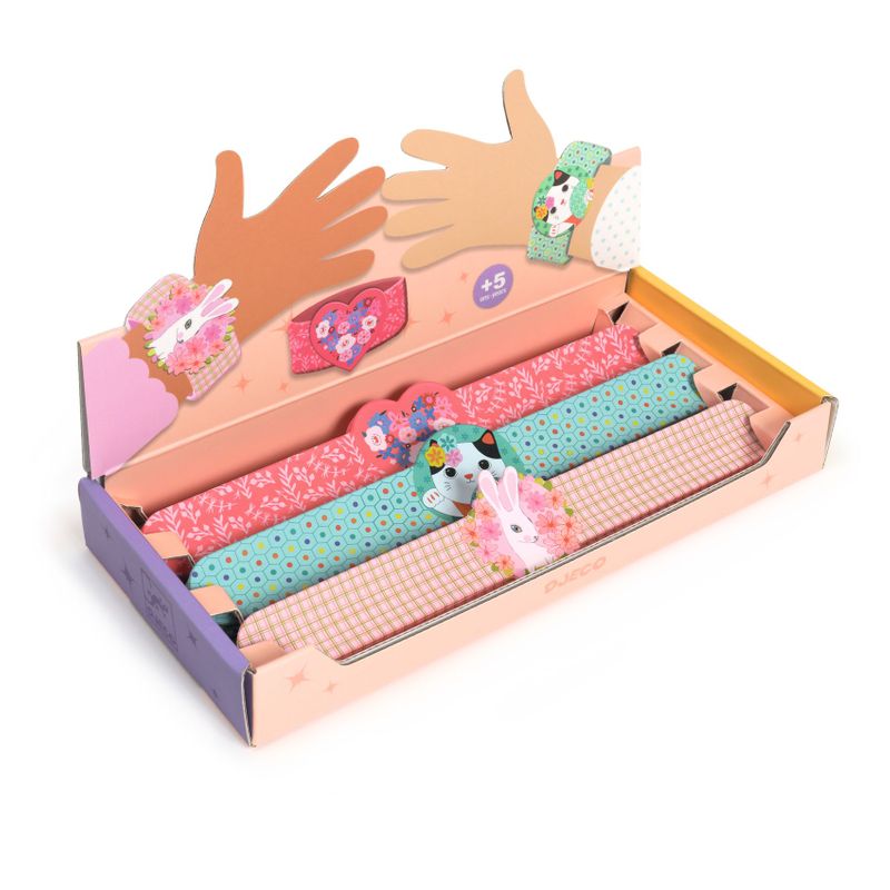 Slap Bracelets Heart, Rabbit, Cat - Display 15pcs, 3 designs