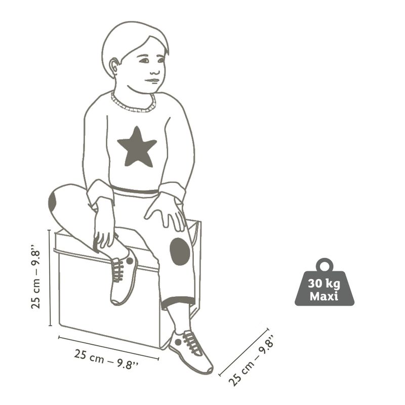 Seat Toy Box - Stars