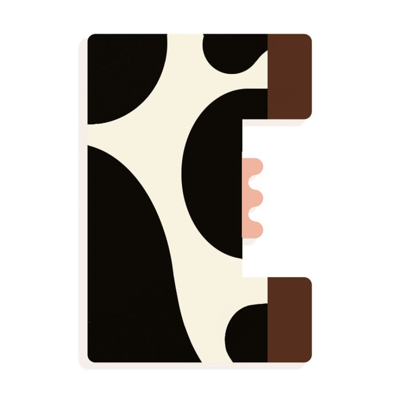 Graphic Letters - E