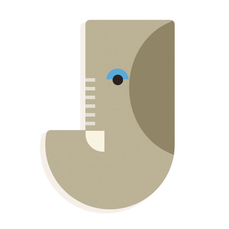 Graphic Letters - J