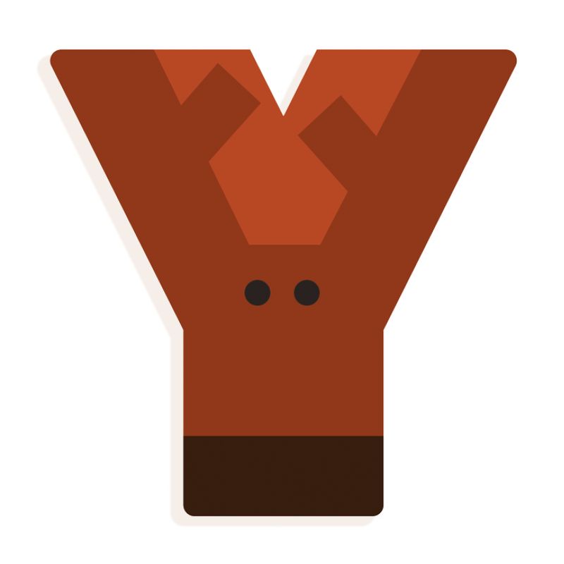 Graphic Letters - Y