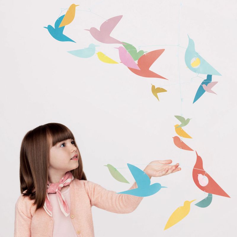 Paper Mobile: Multicolored birds - FSC MIX